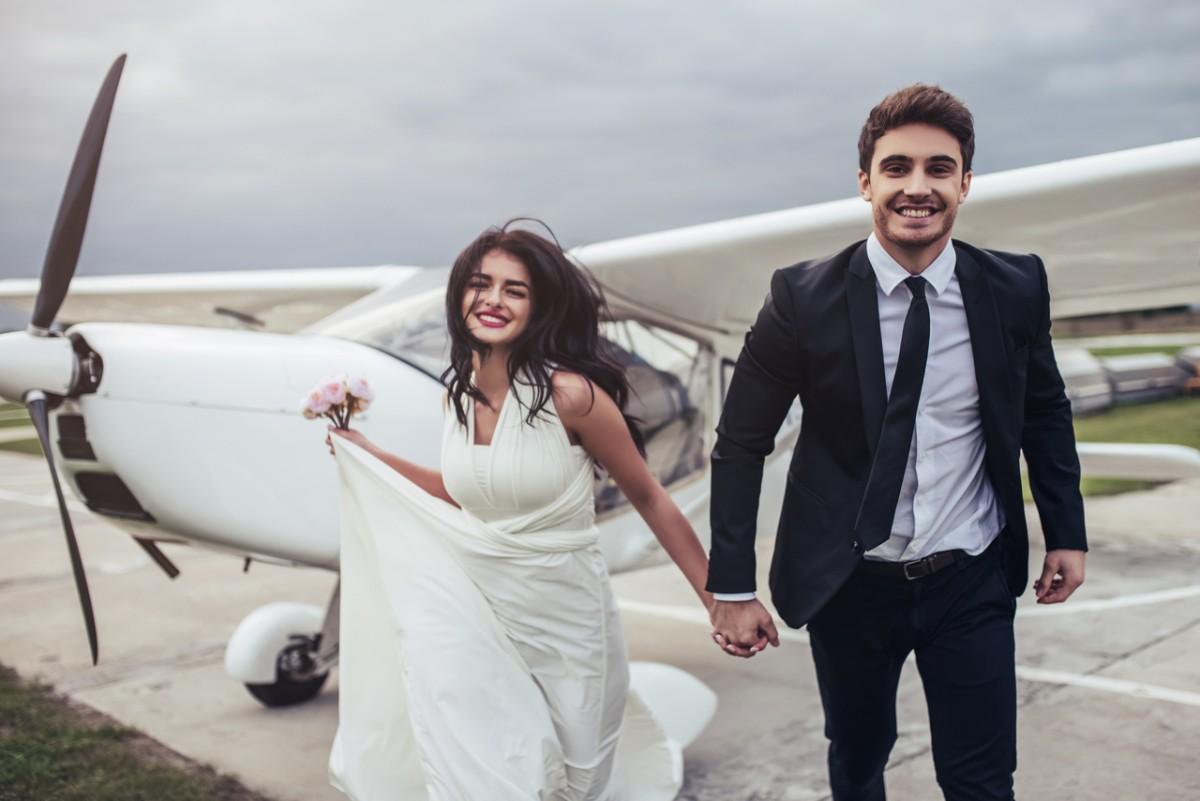 Svatba s leteckou prohlídkou