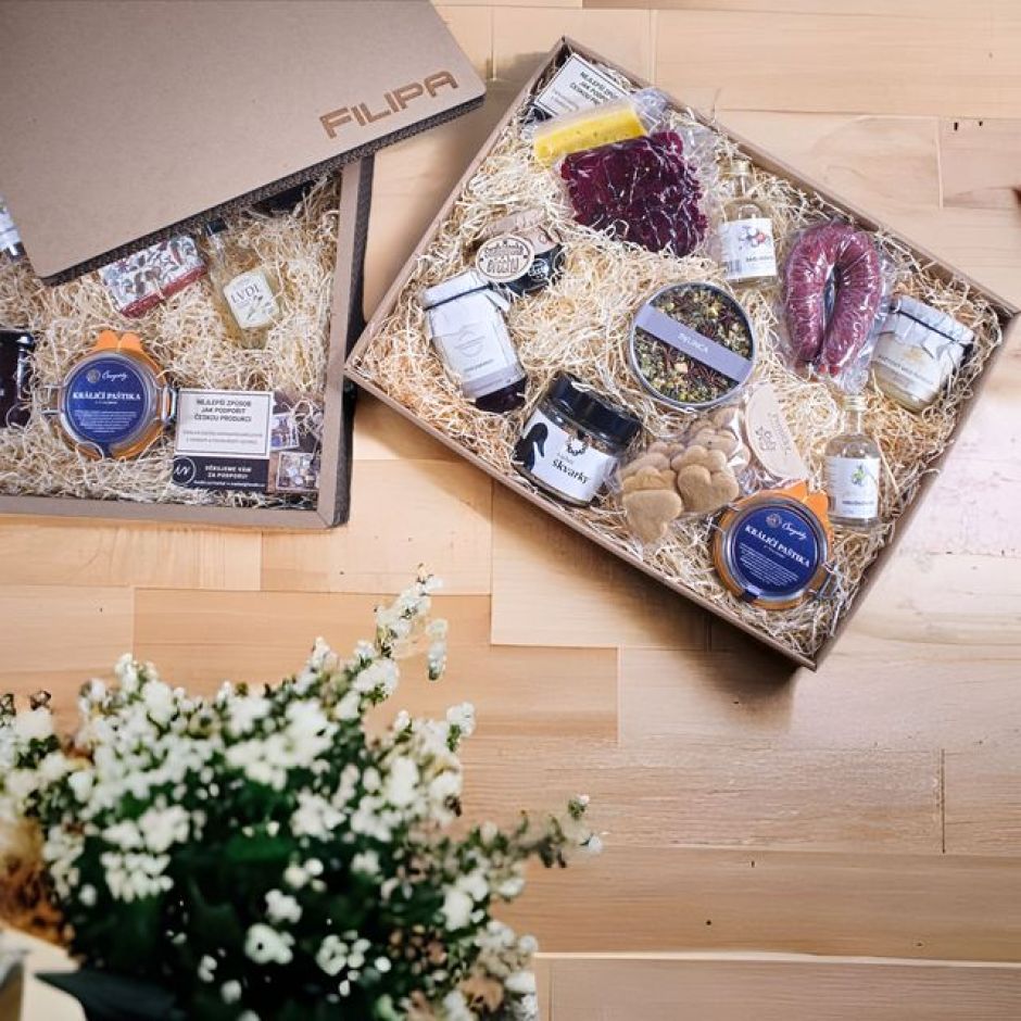 Dárkové balíčky z výrobků od malých českých producentů